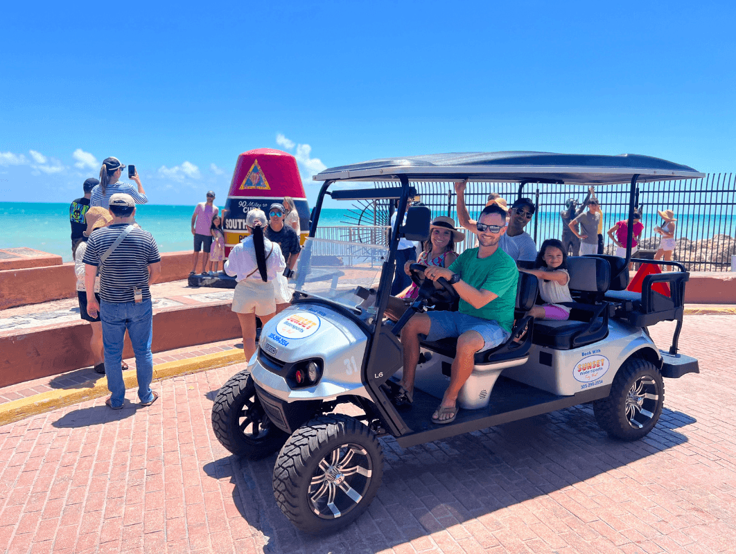 6 Person Golf Cart Rental - Downtown Key West