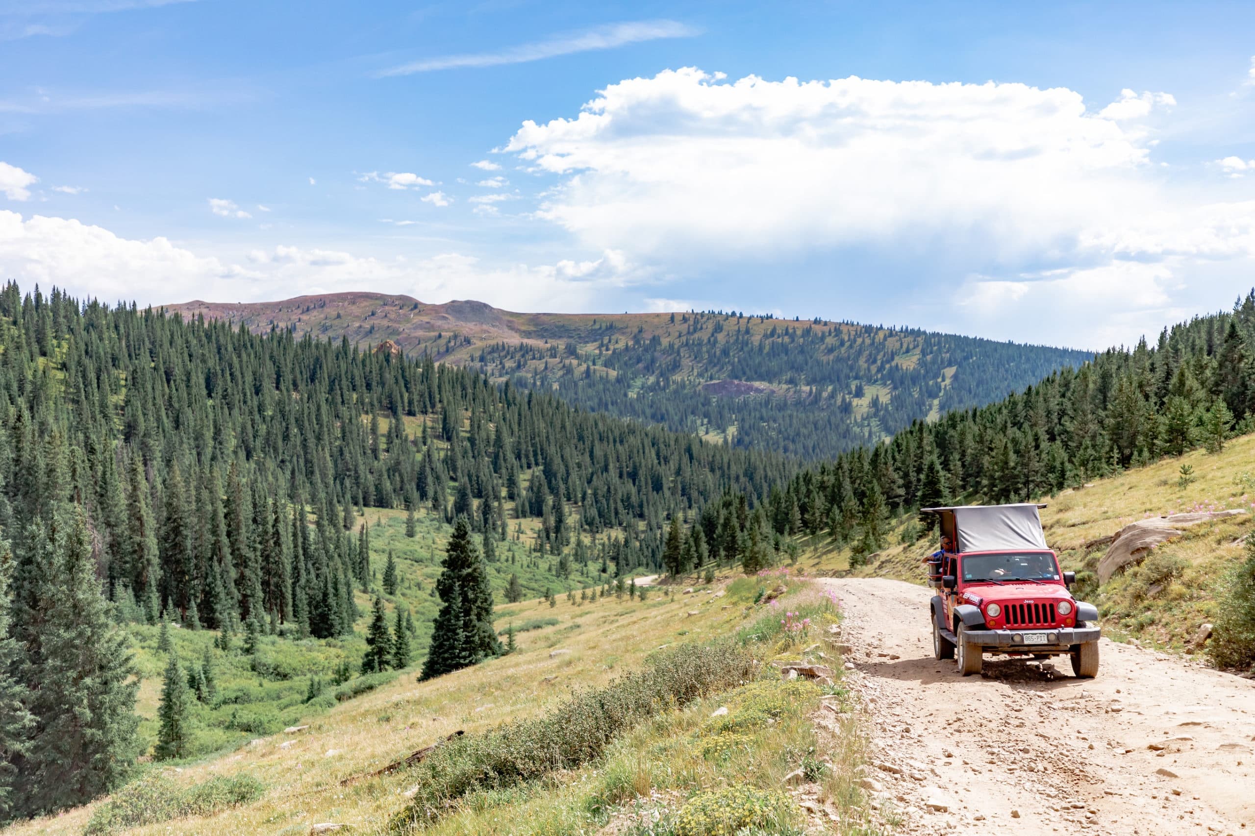 Afternoon Red and White Mountain Jeep Tour