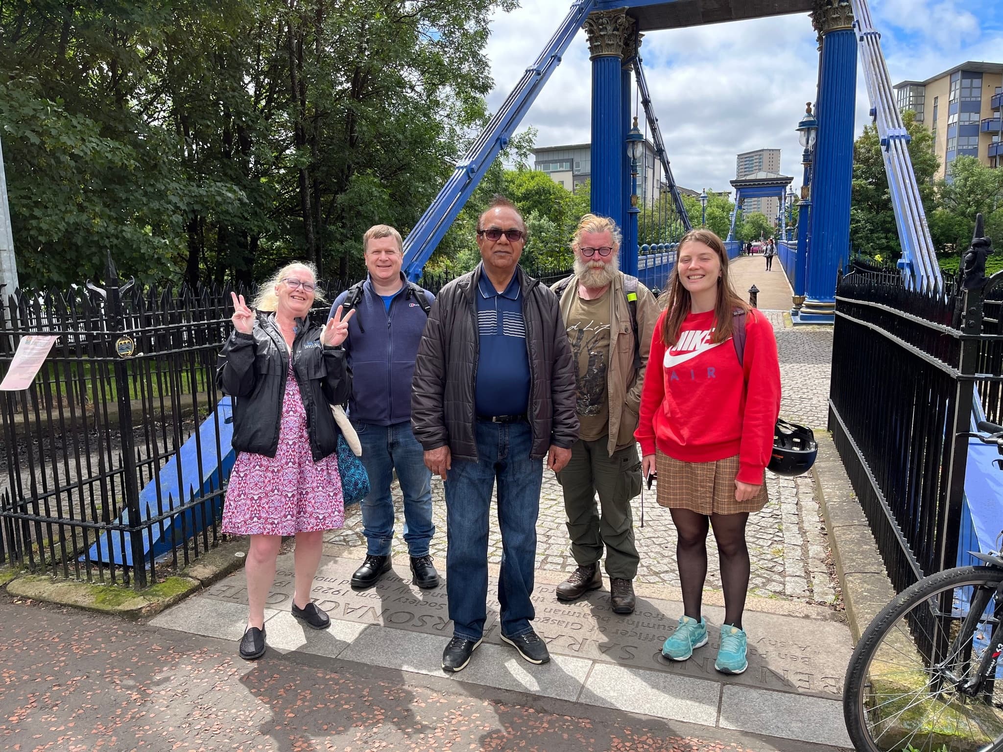 The people of Glasgow with Angie