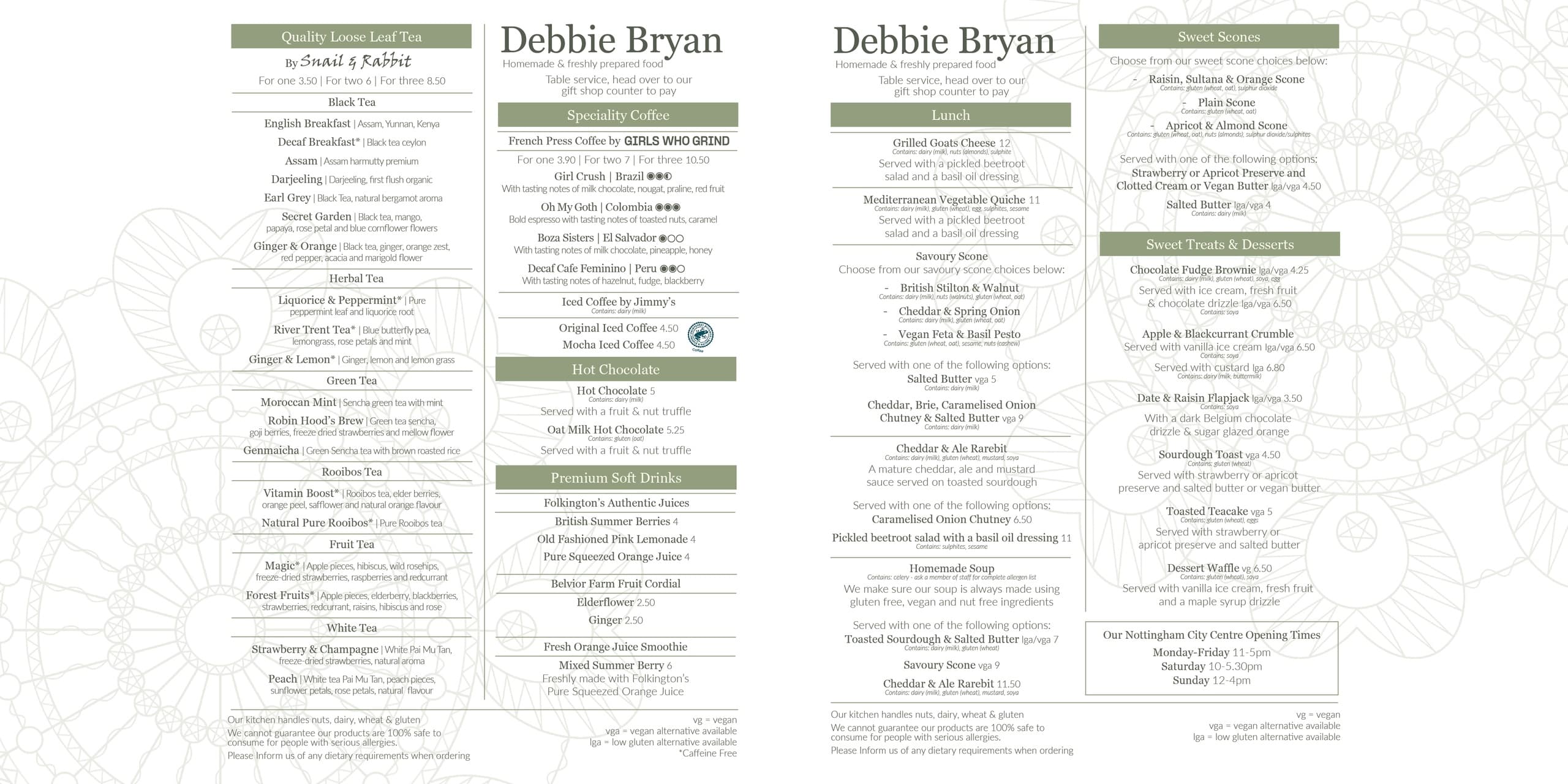 Table Reservation: Deposit • Nottingham City Centre