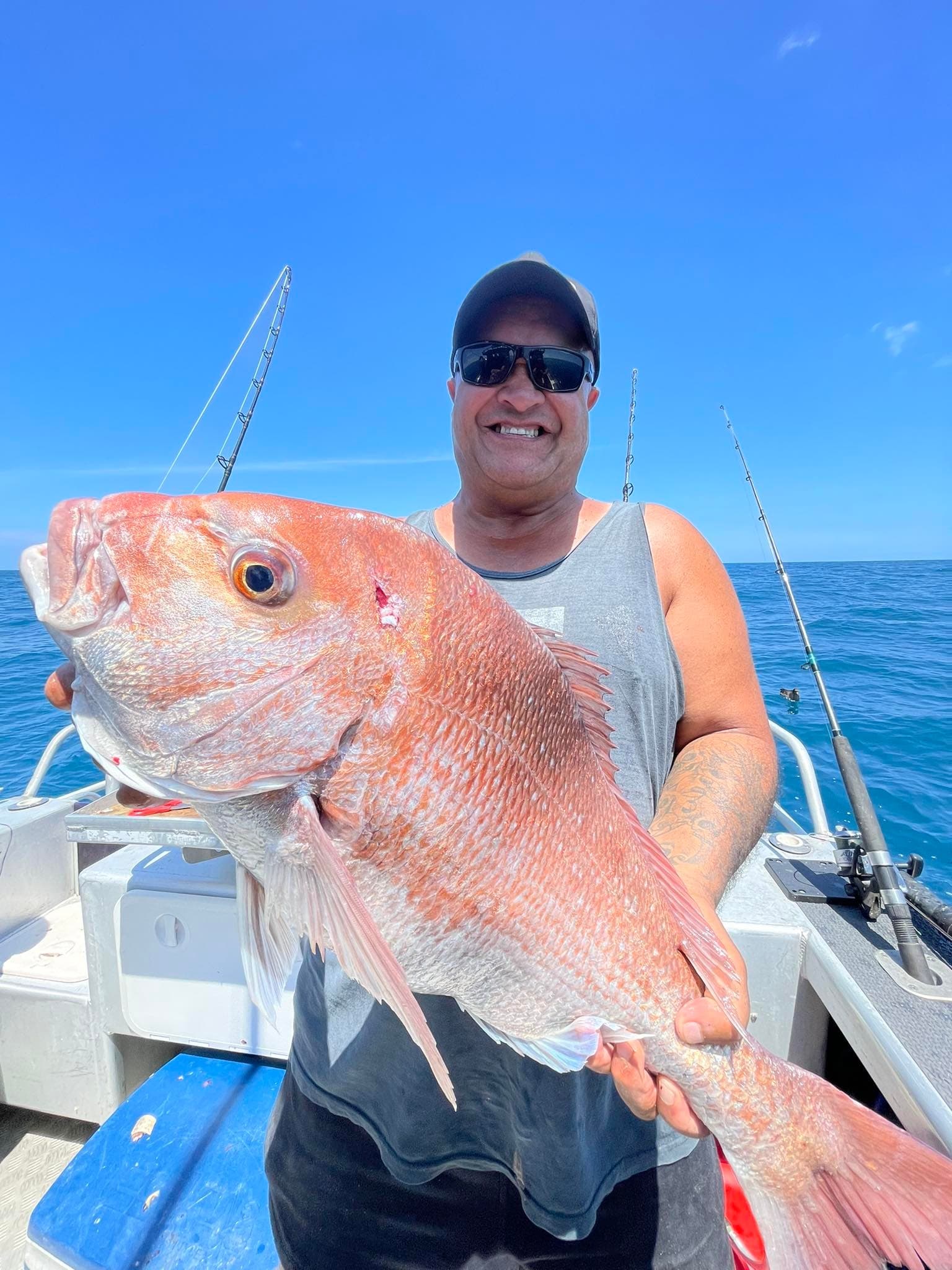 Workup Snapper & Kingfish Auckland Fishing Charters on MV Pelagic