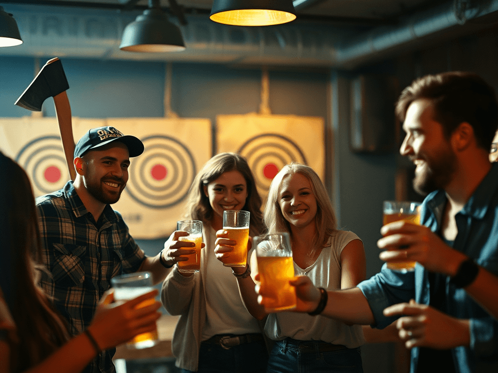 Group Axe Throwing