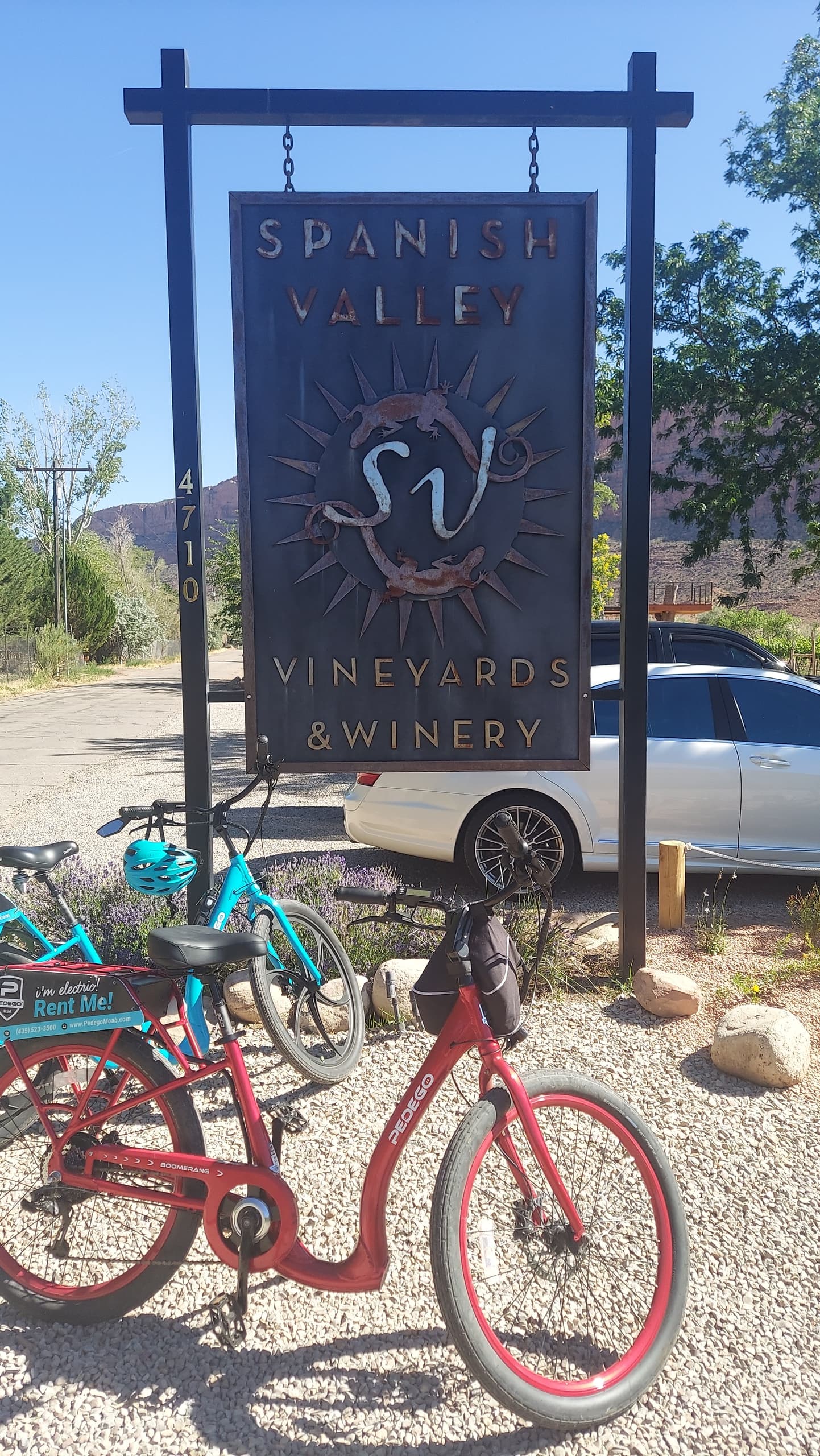 Moab Back Roads and History E-Bike Tour to Spanish Valley Vinyards for Wine Tasting