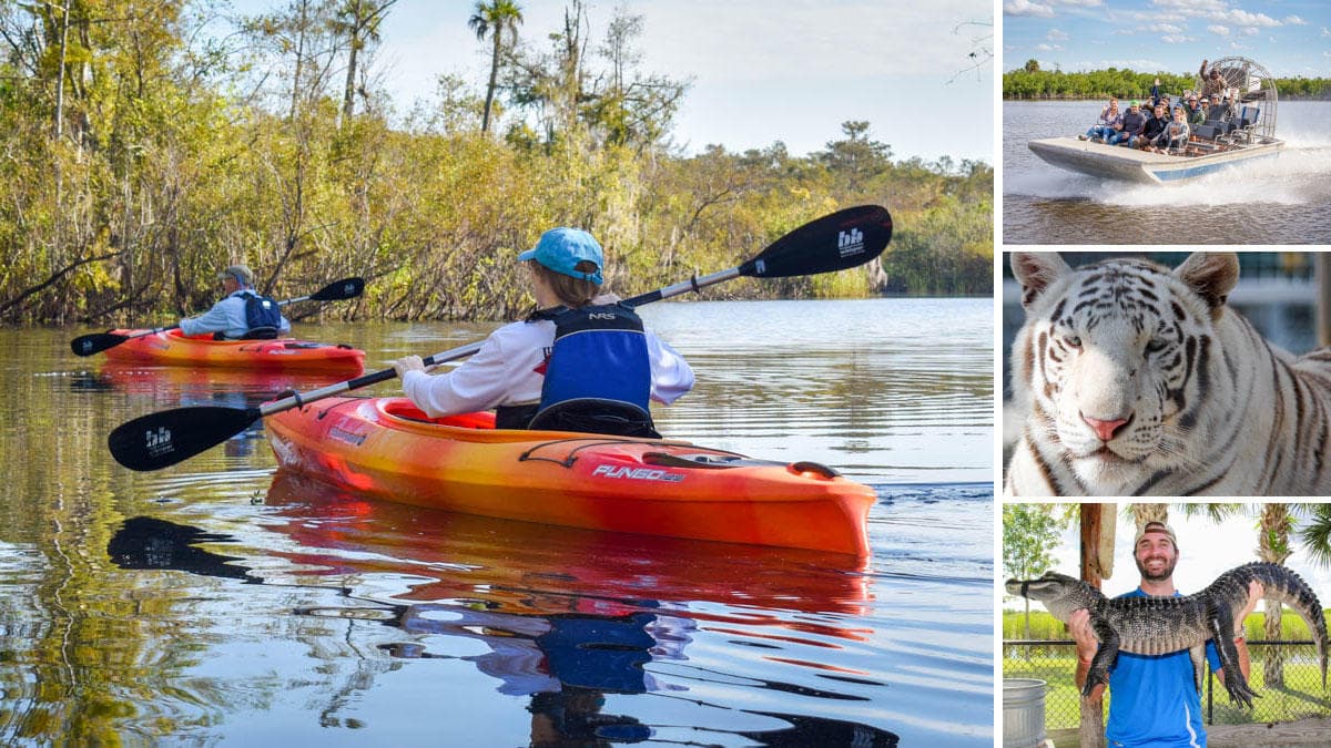 Everglades Kayak Airboat Combo