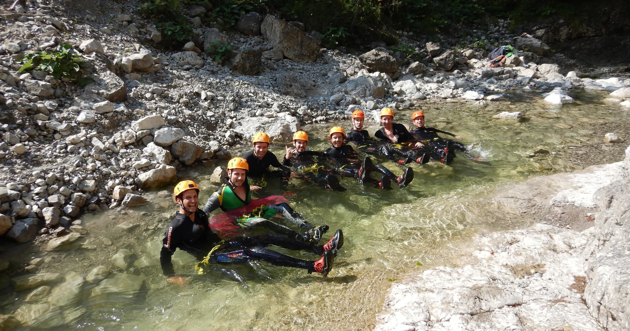 Canyoning Abenteuer für Familien mit Kindern