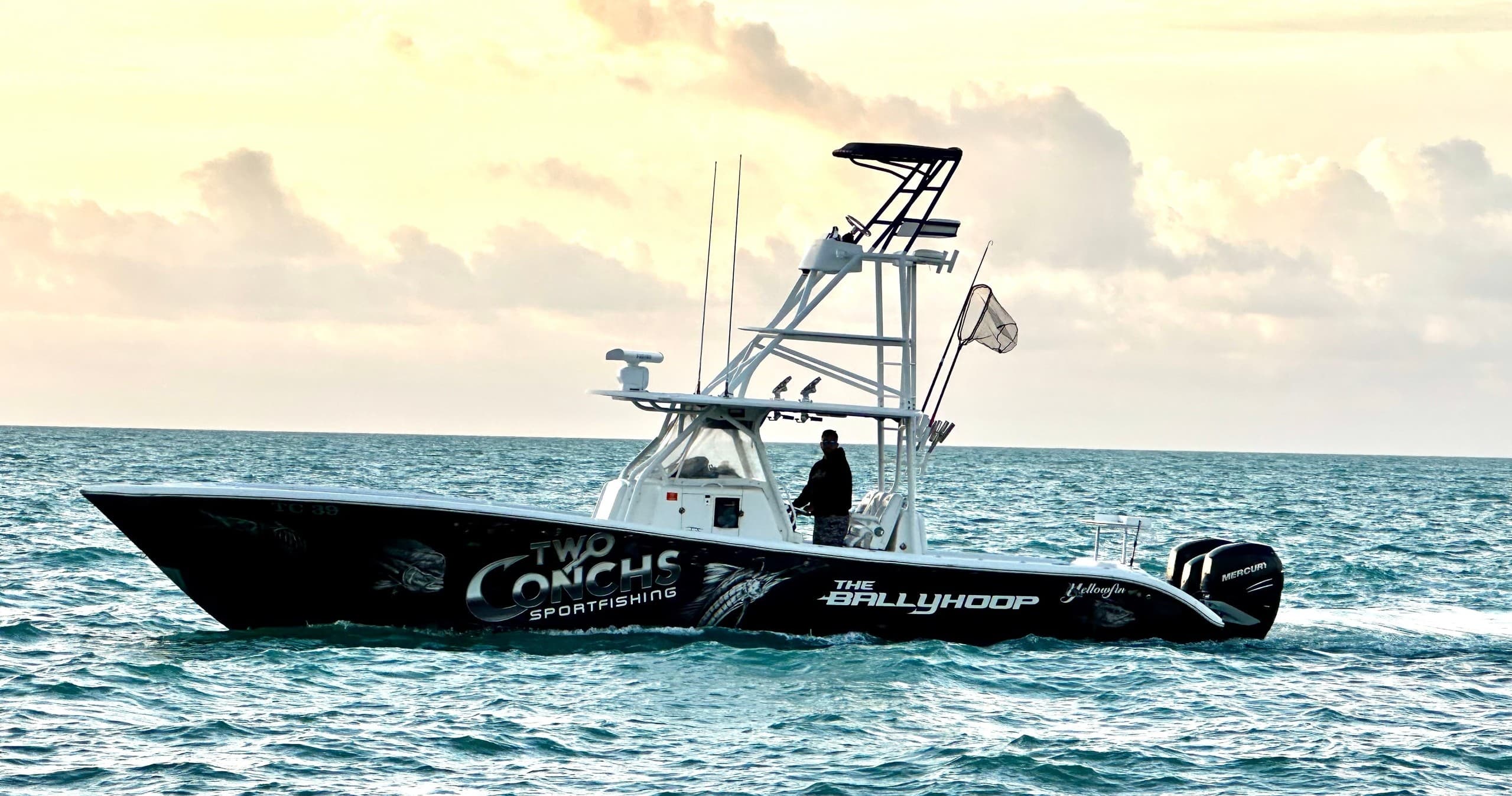 39’ Yellowfin w/Full Gap Tower w/Triple Mercury 400s