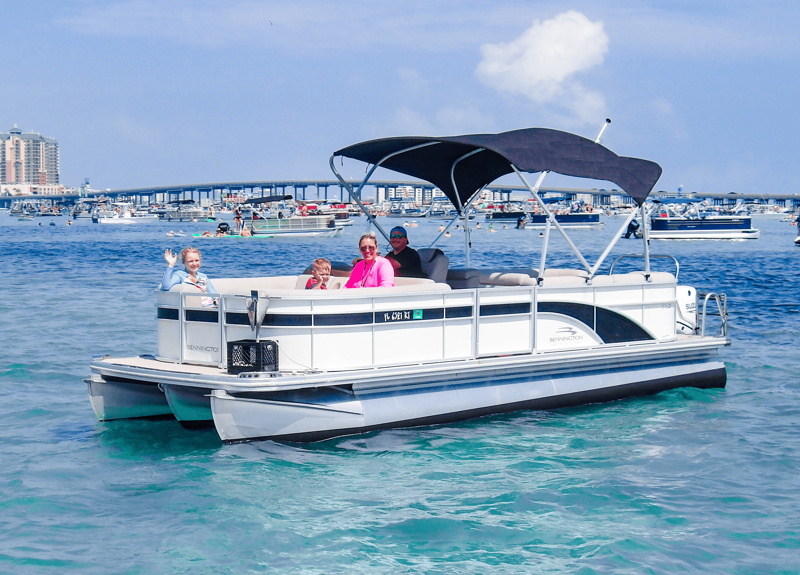 Half Day - 24' Tritoon w/140hp