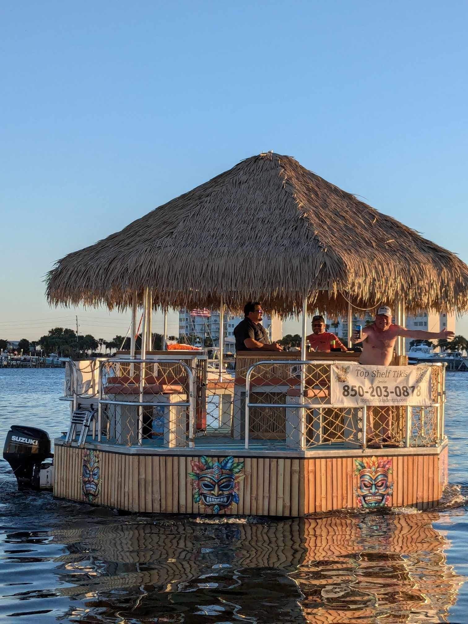 Private 90 Minute Tiki Sunset Boat Tour