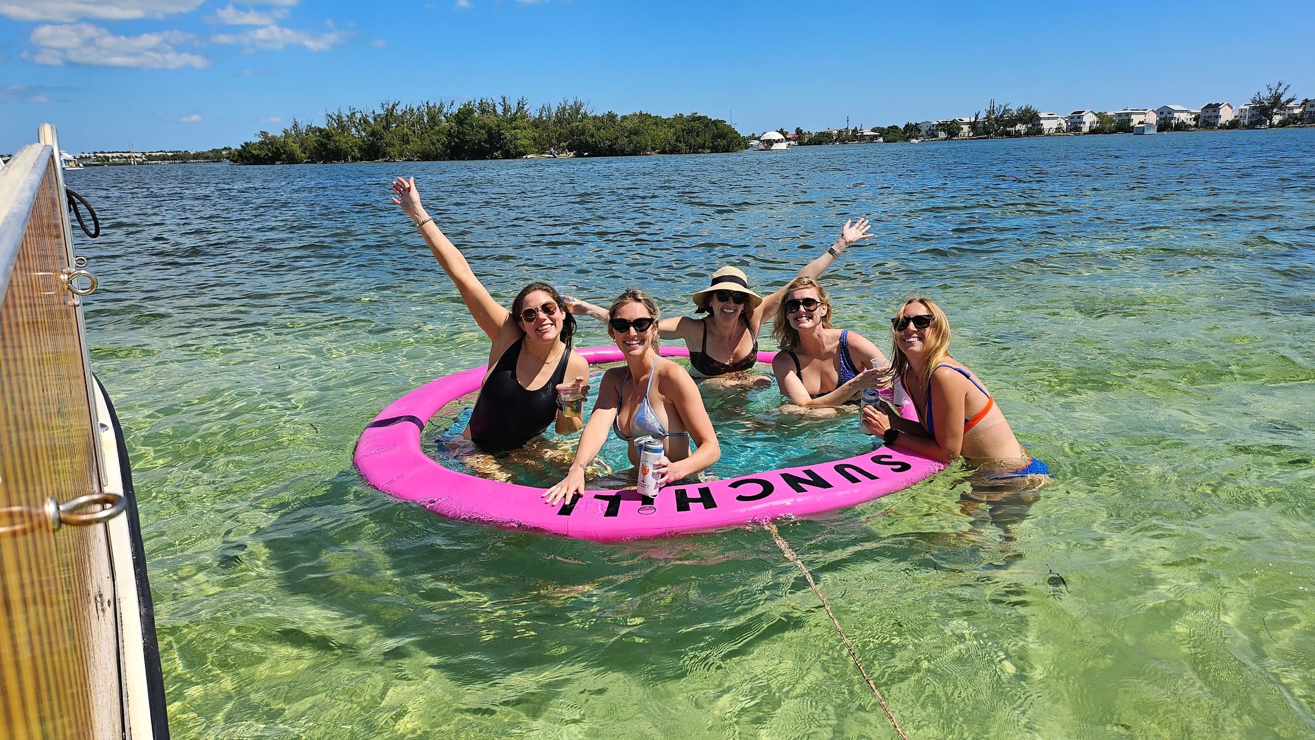 2 Hour Tiki Boat Party & Mini Sandbar
