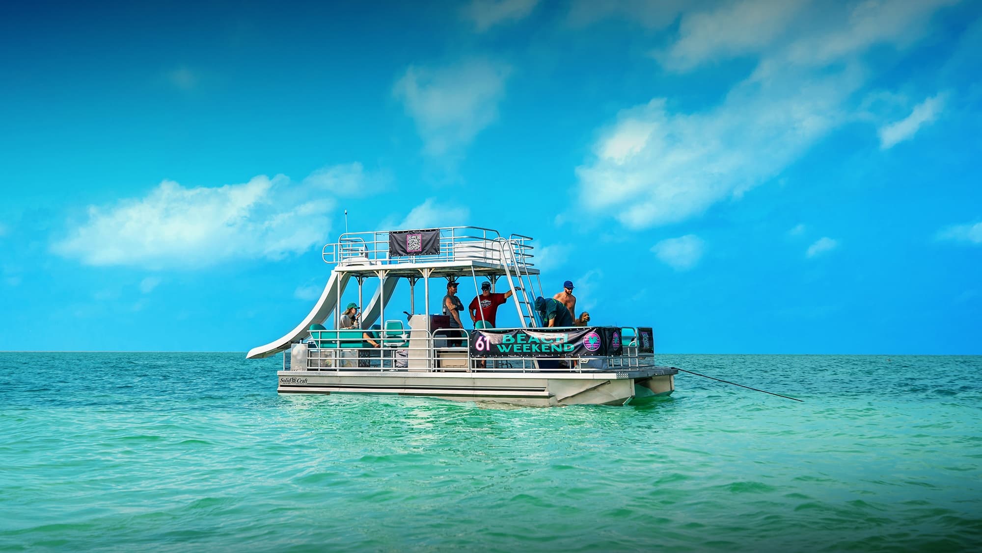 13 Passenger Double Decker with Slides - 25'