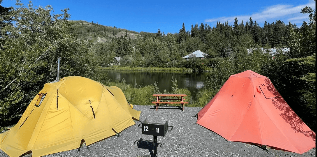 Arctic Oven Tent Water Front