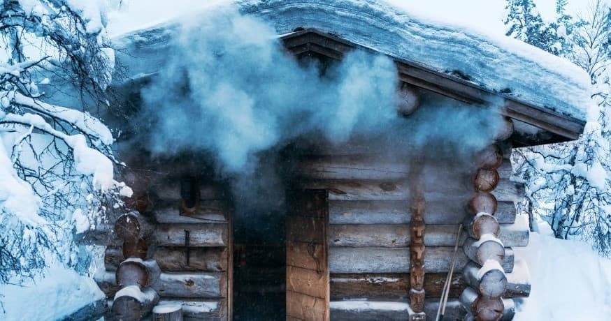 Summer Smoke Sauna By The Lake