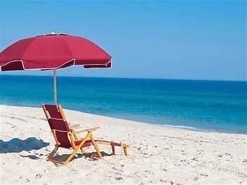 One Umbrella and Two Chairs