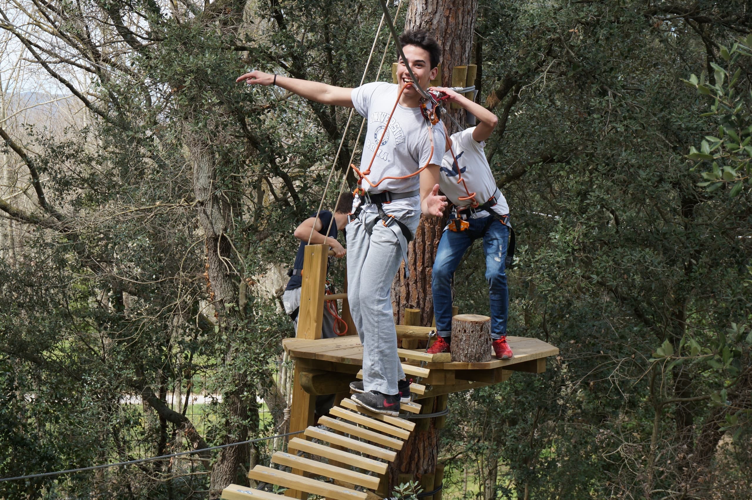 Aventura als arbres i Tirolines - JOVES i ADULTS +1,45 m