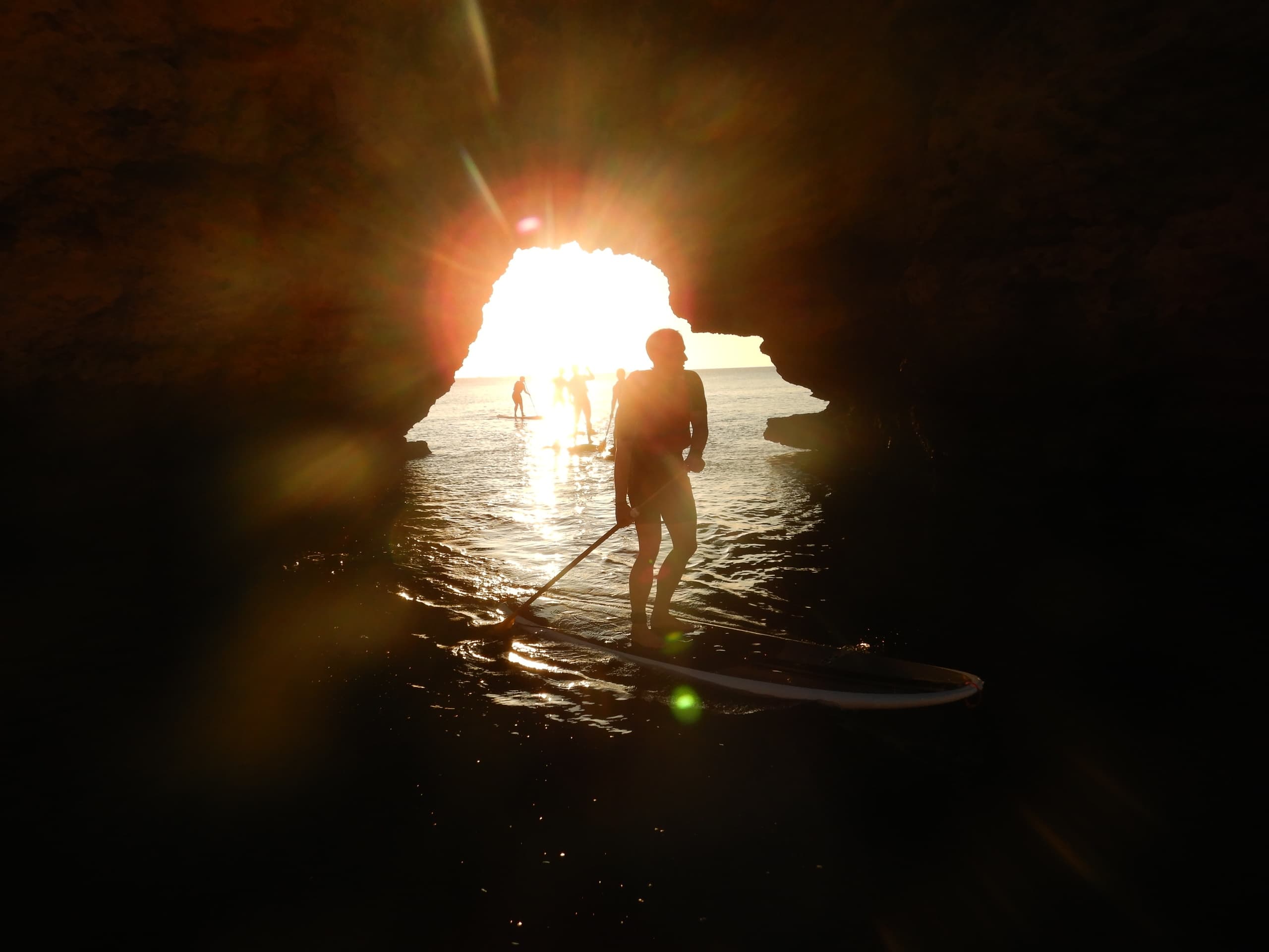 Sunrise SUP tour Lagos' Caves
