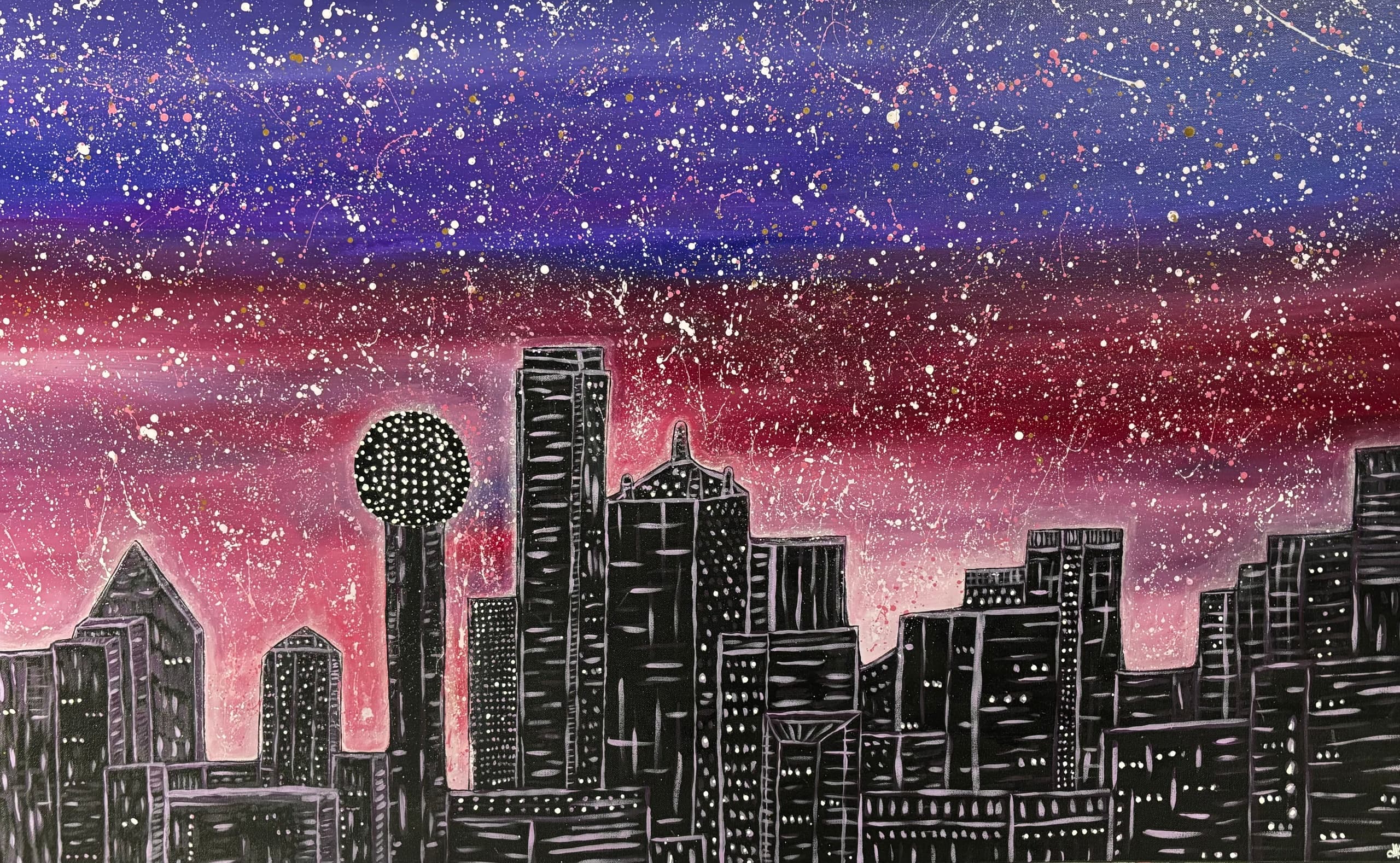 Large Scale Splatter Canvas