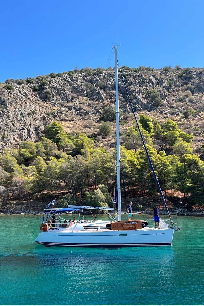 Sailing Boat Full-Day Cruise Nafplio Semi-Private