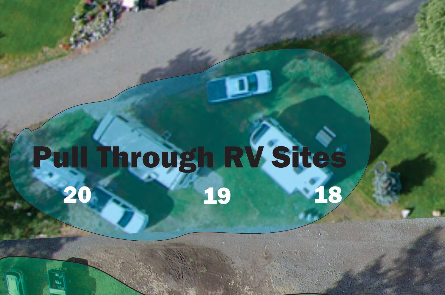 Pull Through RV Site #19  (NO SEWER)