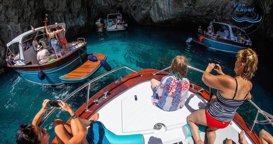 Escursione in barca a Sorrento, Capri e Grotta Azzurra Fun & Swim - TOUR IN SPAGNOLO