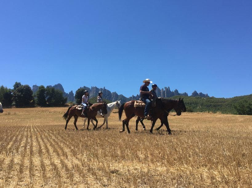 From Barcelona: Horseback Tour in Montserrat National Park
