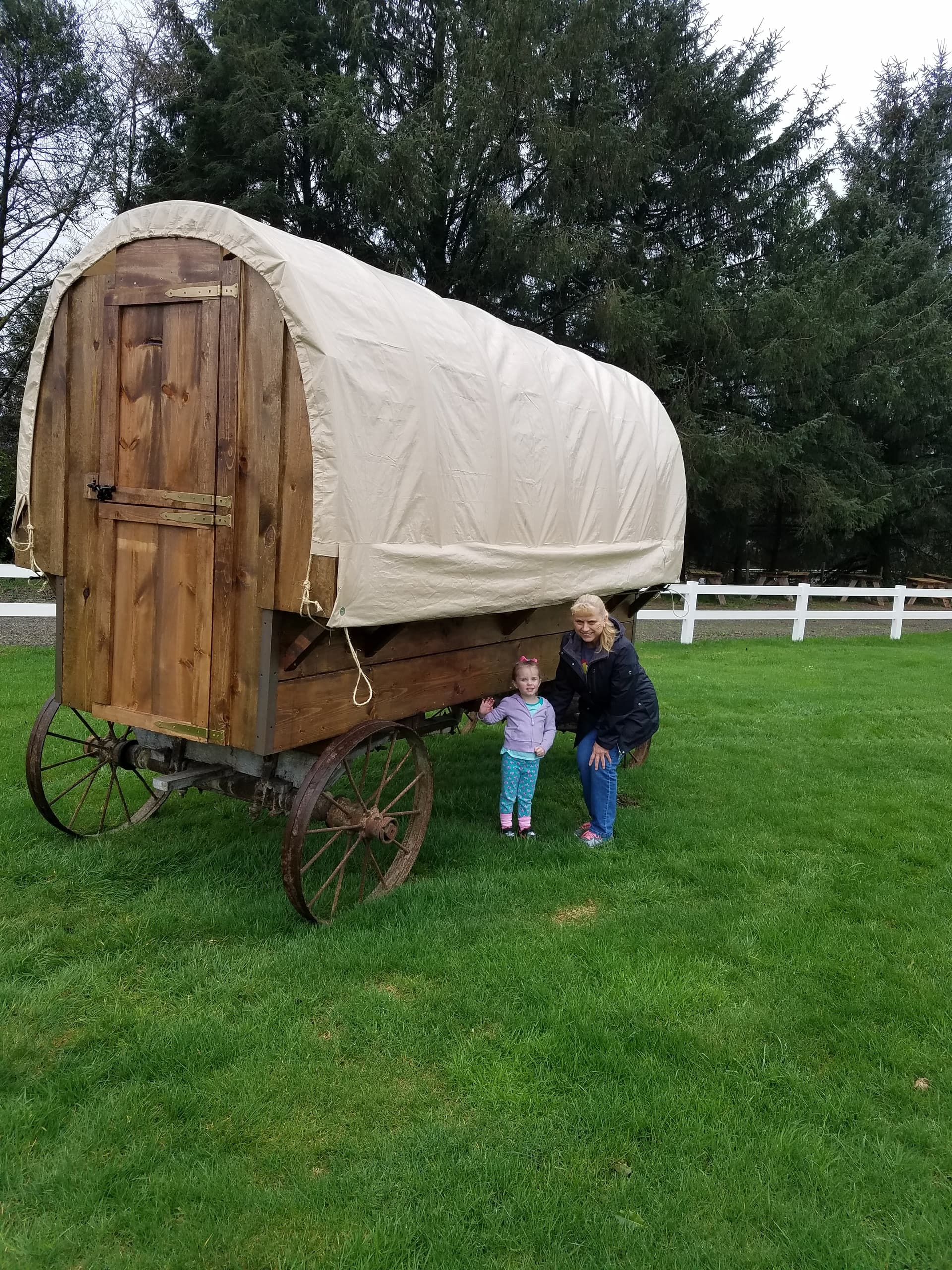 Covered Wagon Camping Experience