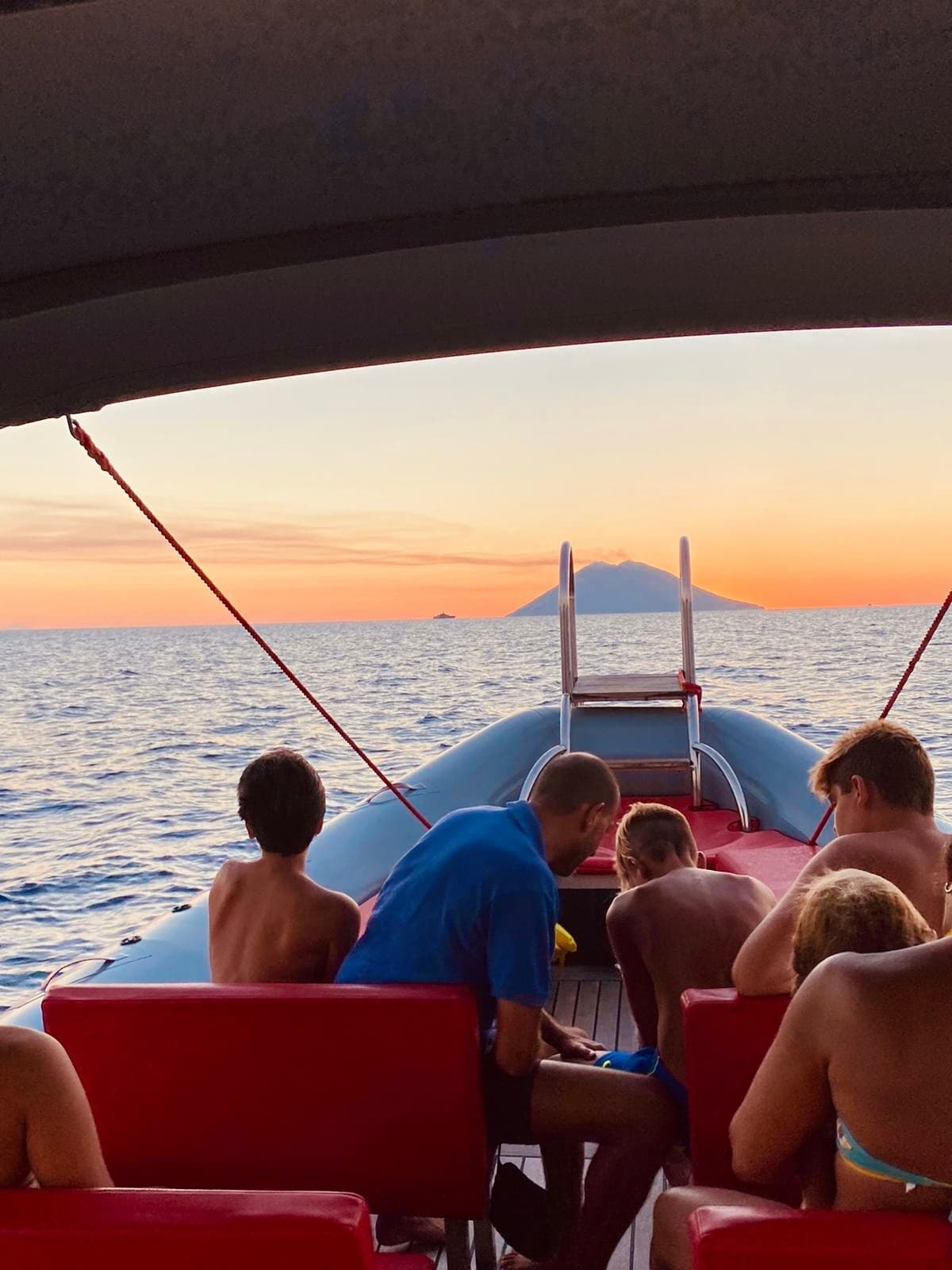 Tramonto sulla Costa degli Dei da Tropea a Capo Vaticano