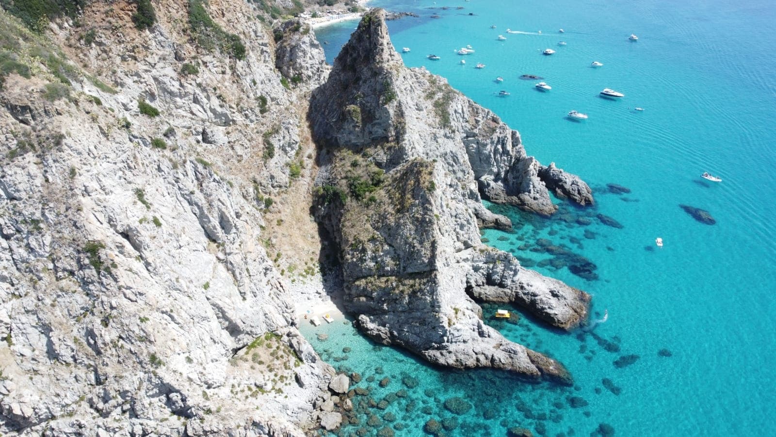 Taxi boat alla spiaggia Praia i focu (Capo Vaticano)