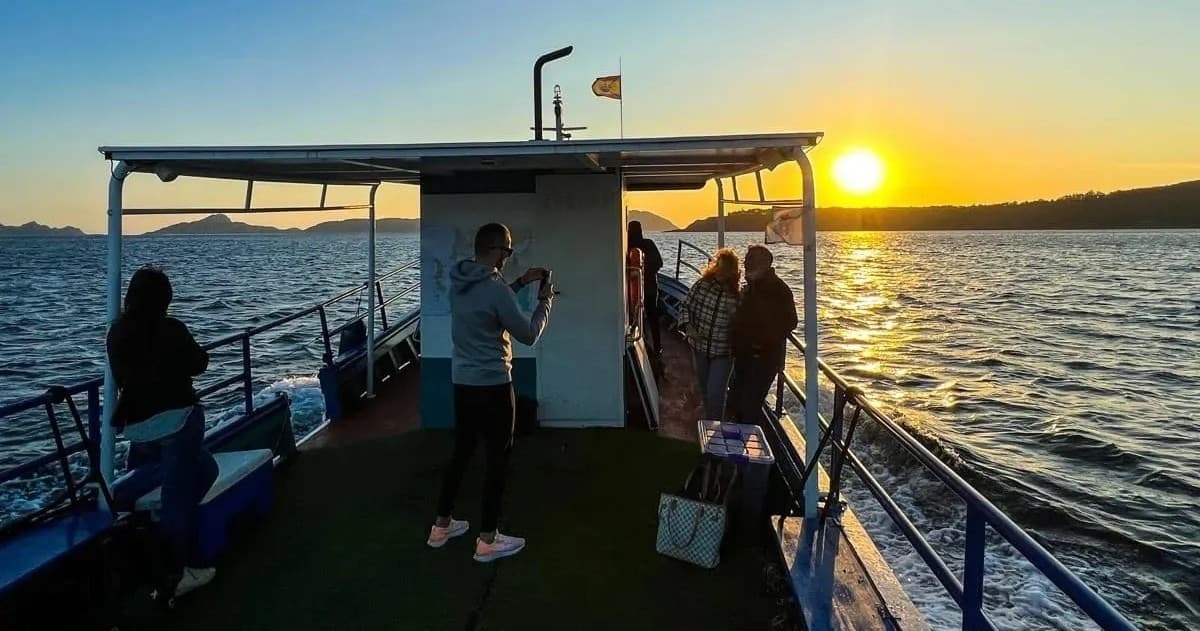 Atardecer por la ría de Vigo