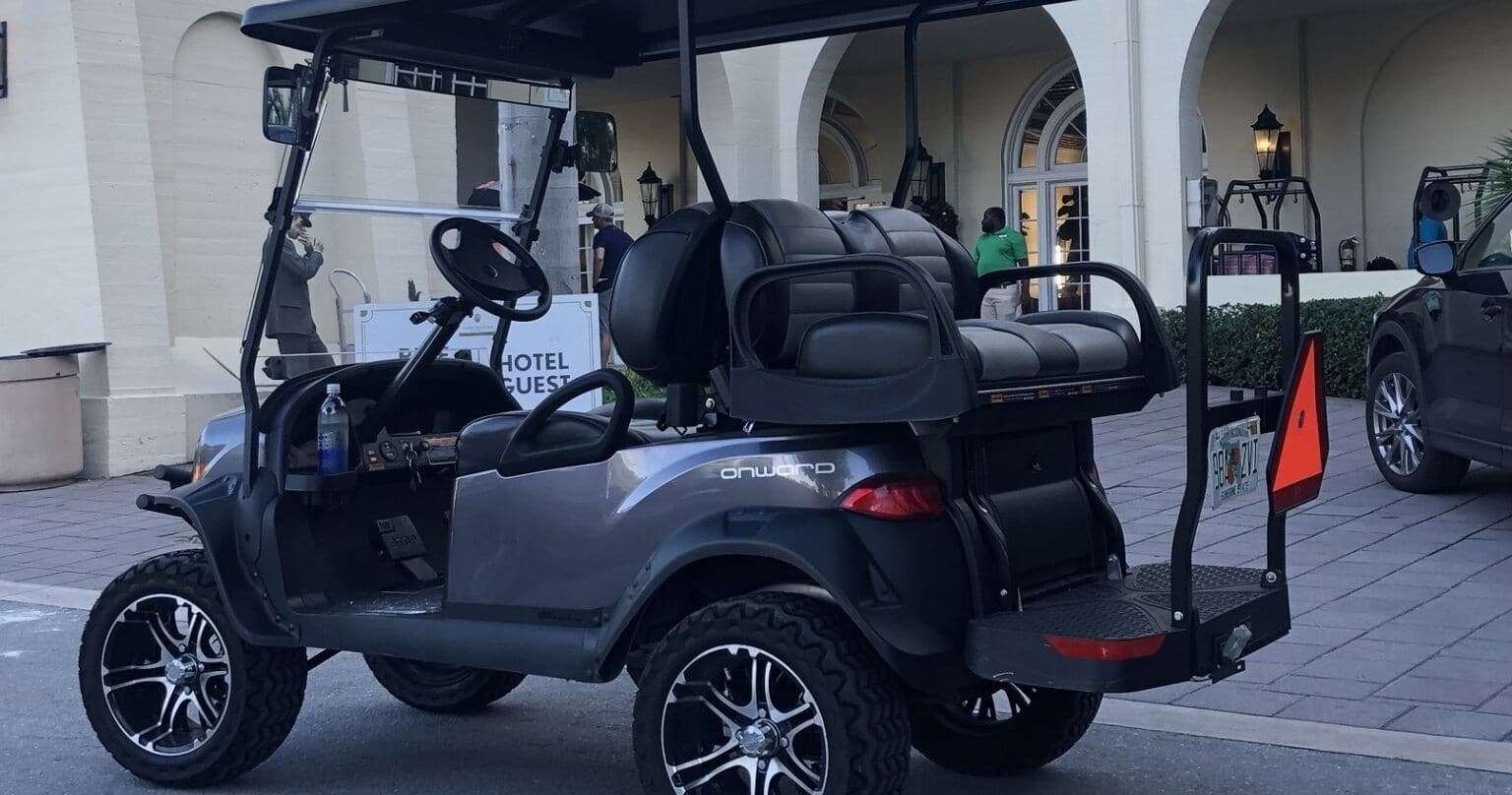 Golf Cart Rental - 4 Seater w/ Bluetooth Soundbar