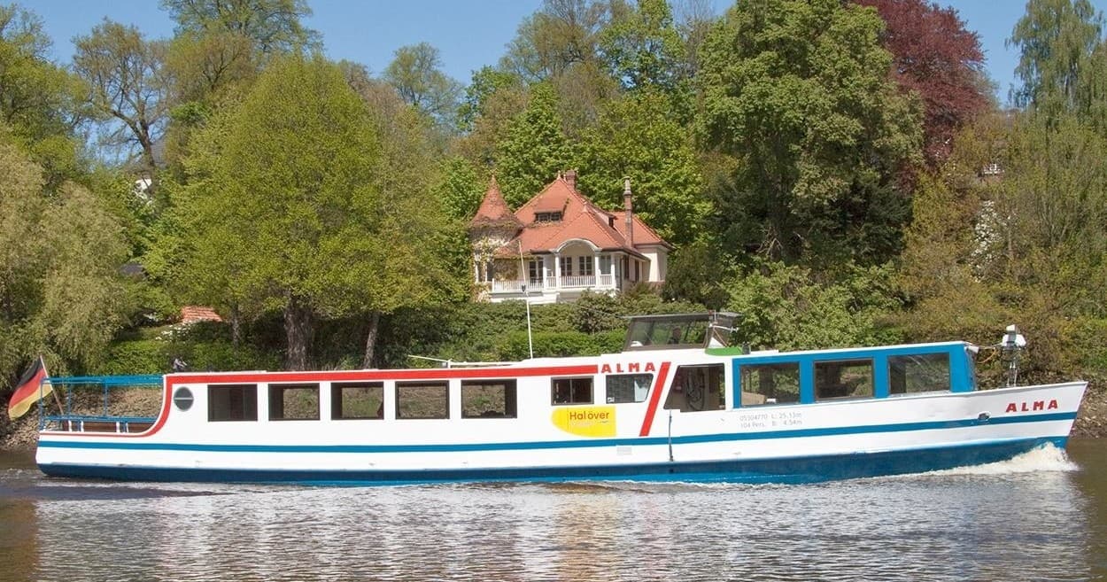 Hin- und Rückfahrt: Brake → Nordenham, Unionpier