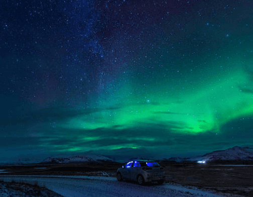 Aurora Hunting by Car