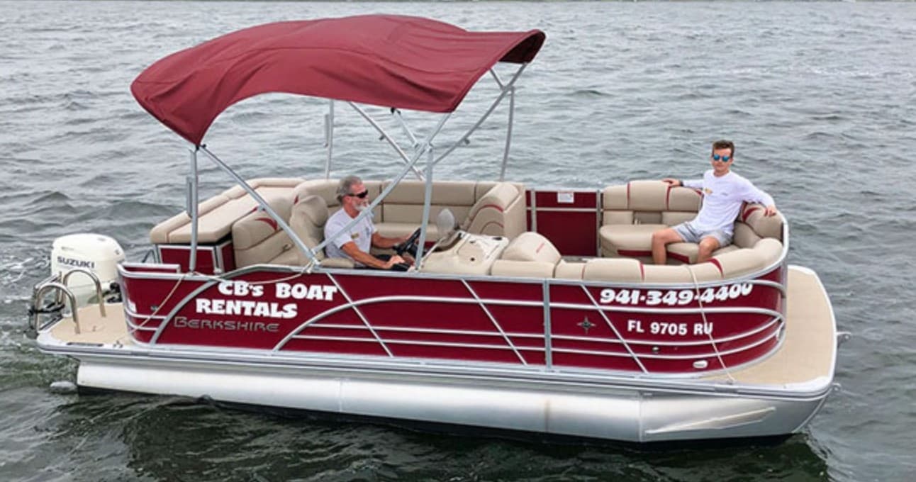 20′ Berkshire Pontoon Boat - 4 Hour Rental
