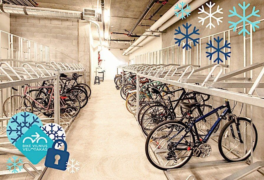 Winter Bicycle Storage/Dviračių saugojimas.