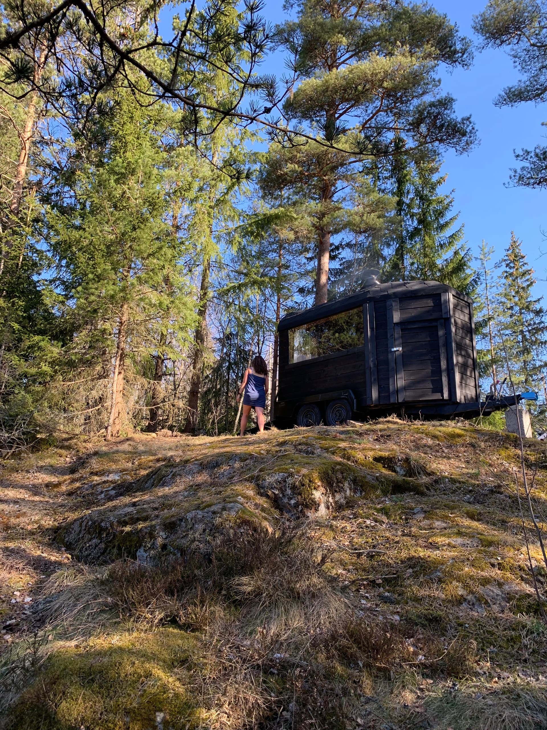 Badstue ved innsjøen Langen!