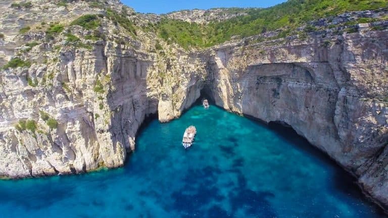 Paxos Antipaxos Blue Caves Cruise (Lakka village)