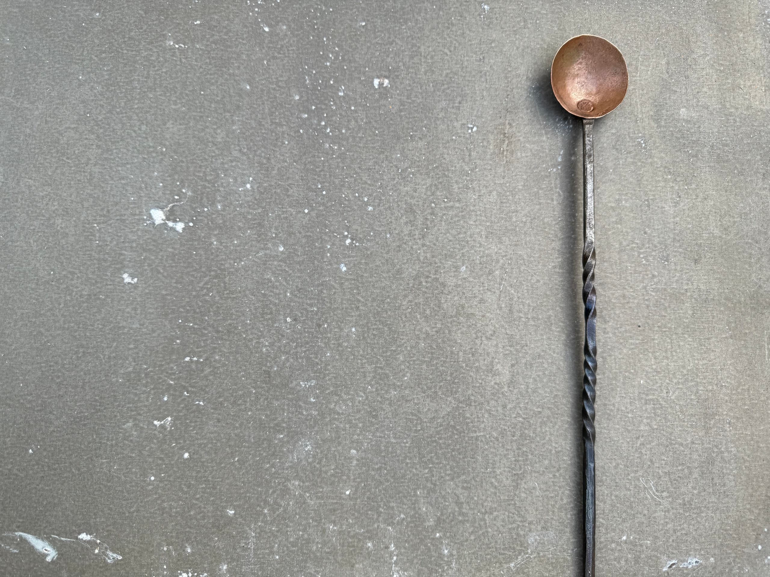 Copper Coffee Scoop Blacksmith Experience : Beginner Level