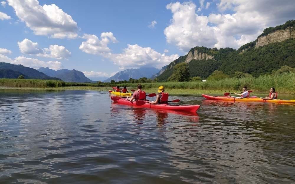 Kayak sull'Adda