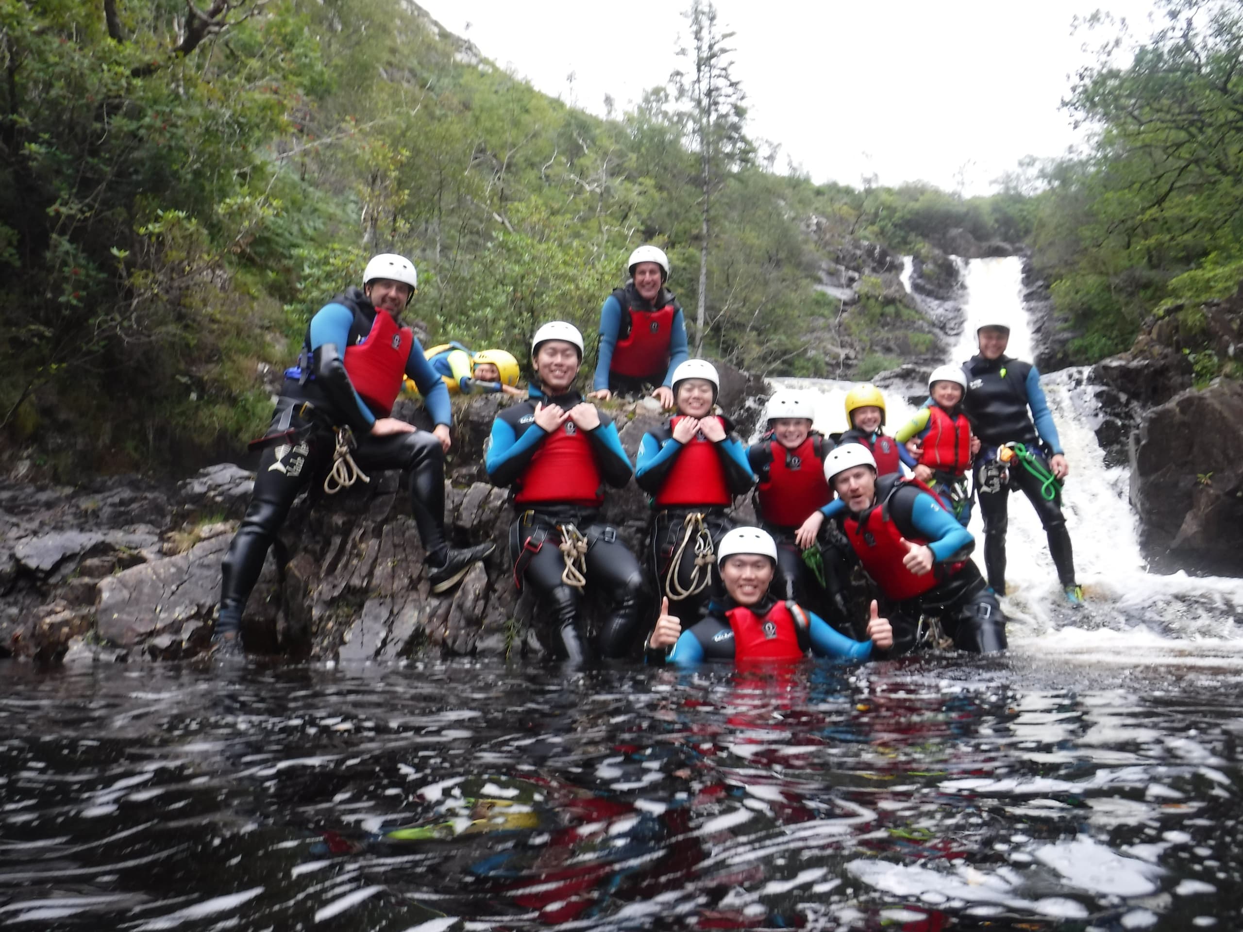 Canyoning at Inchree Falls