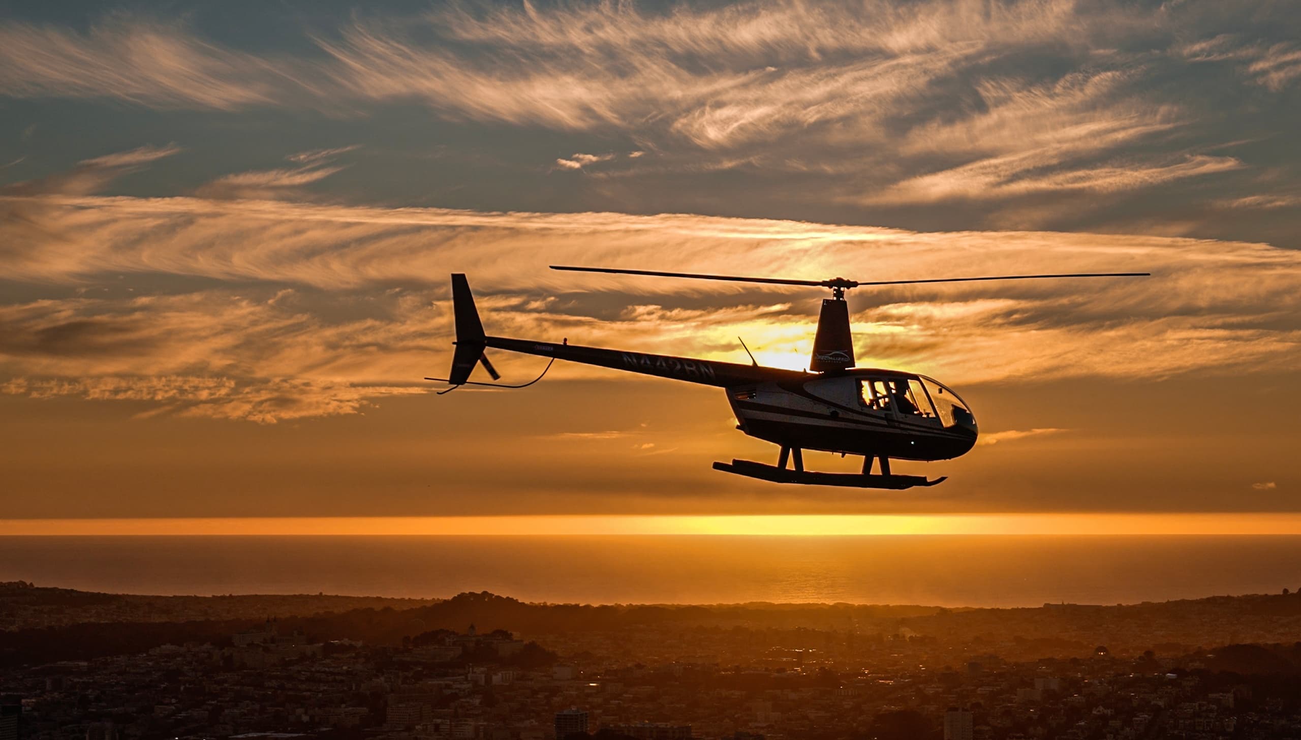 Sunset Champagne Helicopter Tour