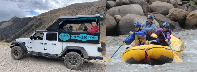 La Plata Canyon Half-Day Jeep Tour & Durango Half-Day Raft Trip Combo Package
