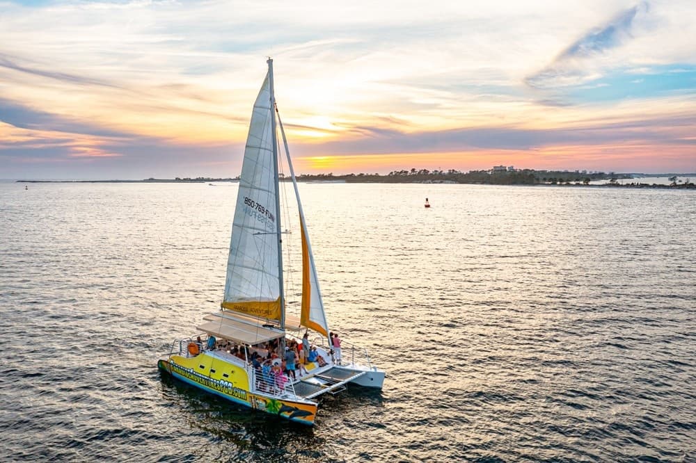 Evening Sunset Sail on the  Footloose Catamaran