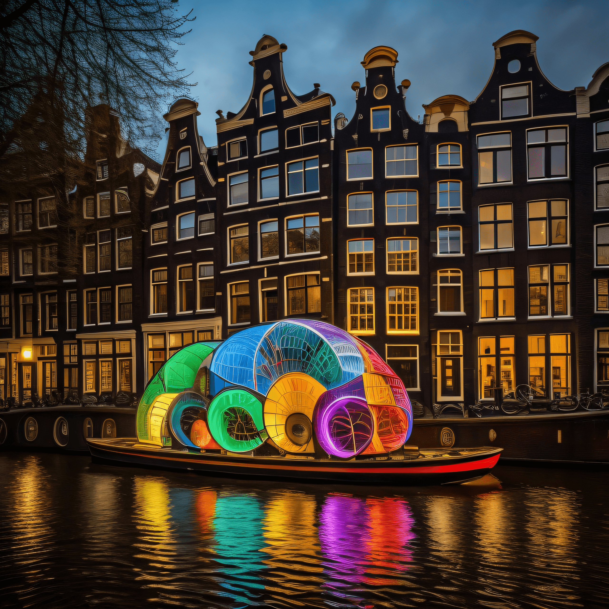 Amsterdam Light Festival Cruise on Classic Saloon Boat (CS1)