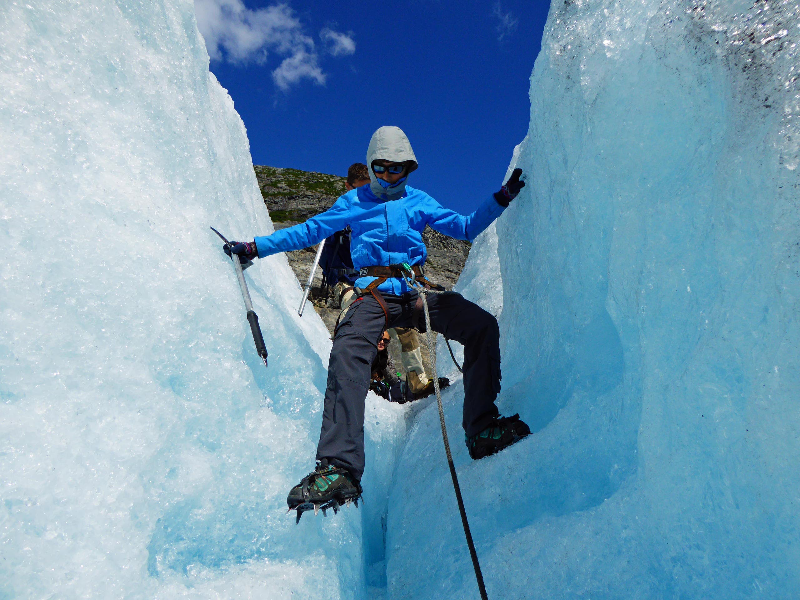 Long Blue Ice Hike