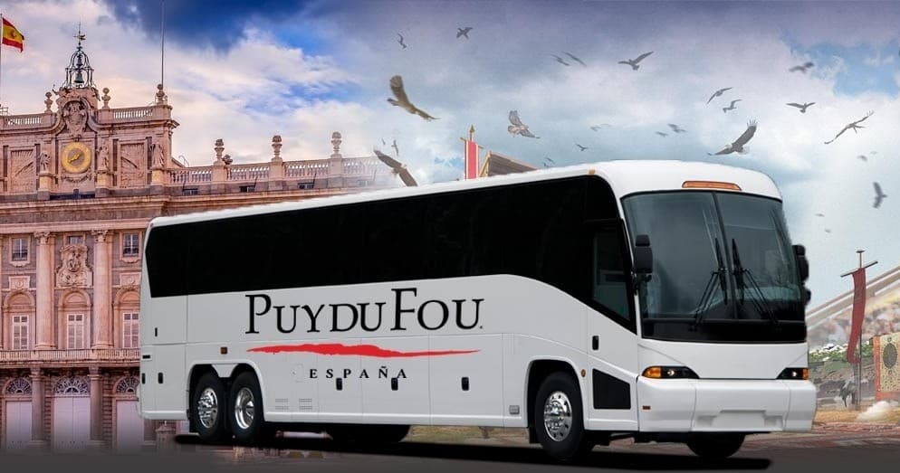 Transporte a Puy Du Fou Parque de día desde Madrid