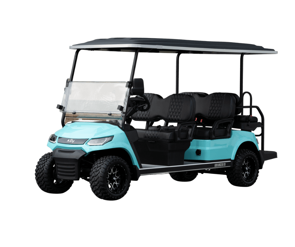 Premium Six Passenger Electric Golf Carts
