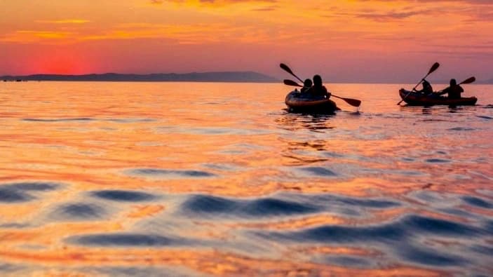 Capo Coda Cavallo sunrise kayak tour