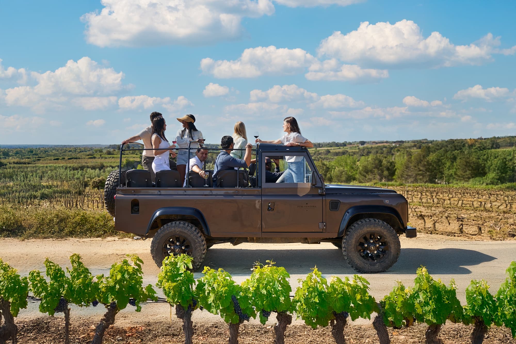 Penedés Wine & Cava Tasting & 4wrd Vineyards Experience from Barcelona