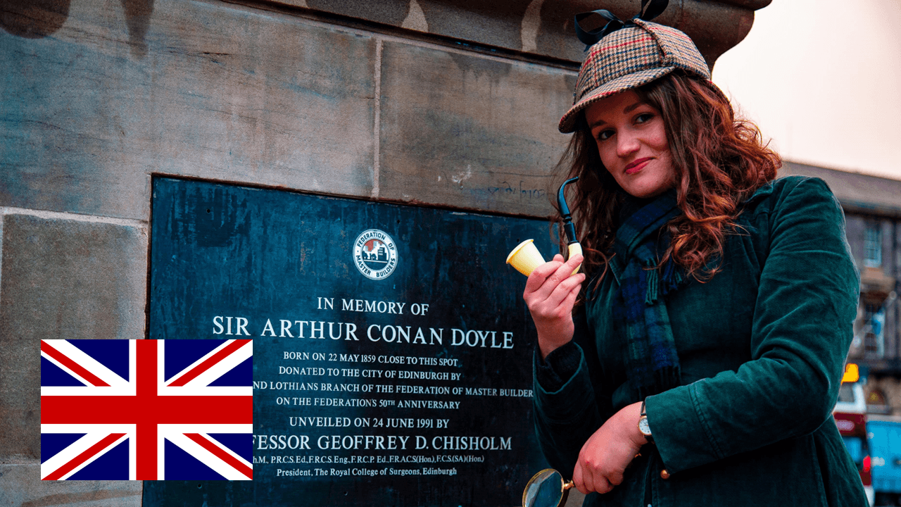 2h private tour: The Edinburgh of Sherlock Holmes & Puzzles | English