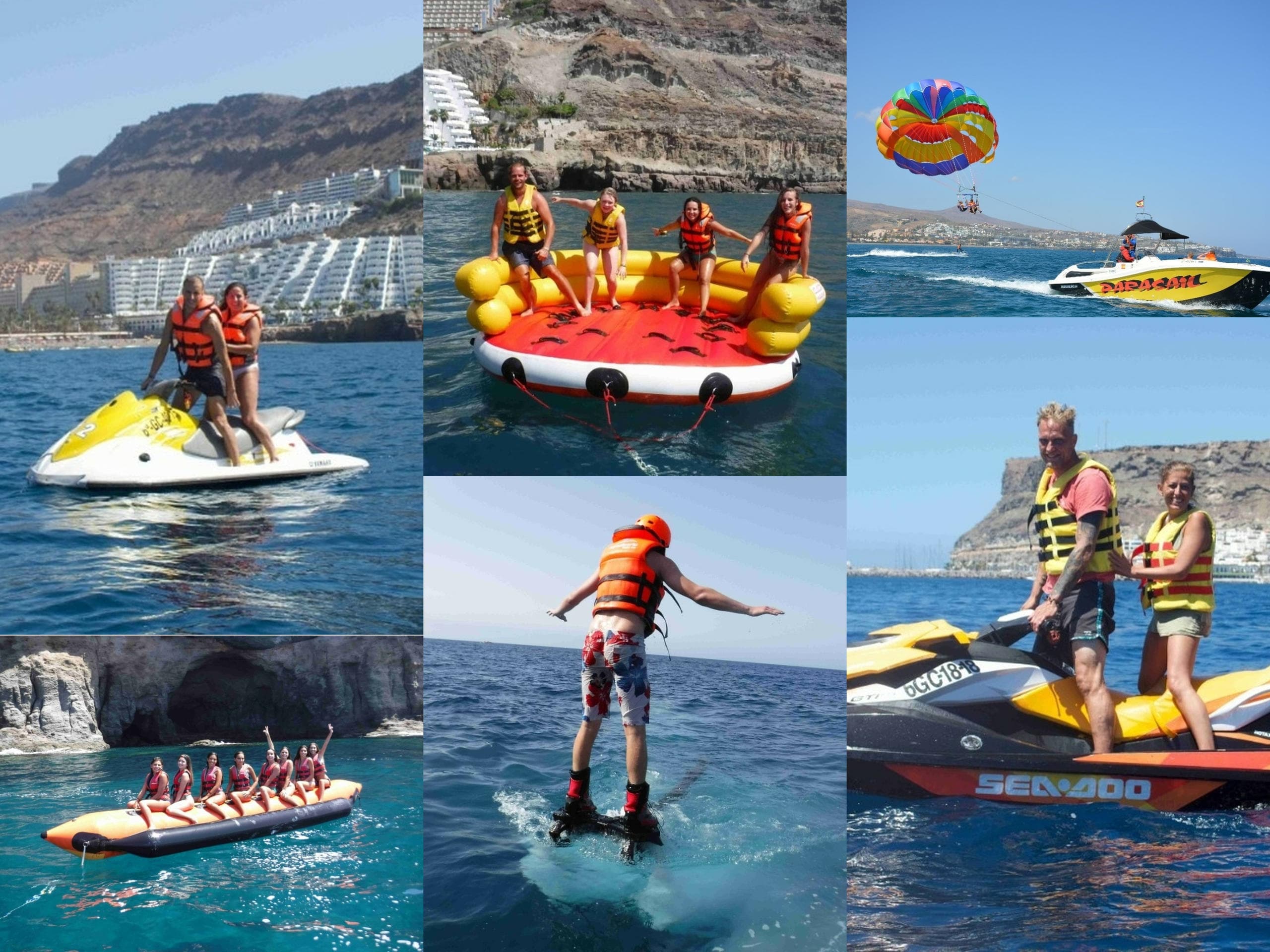 Combos de actividades acuáticas en el Sur de Gran Canaria