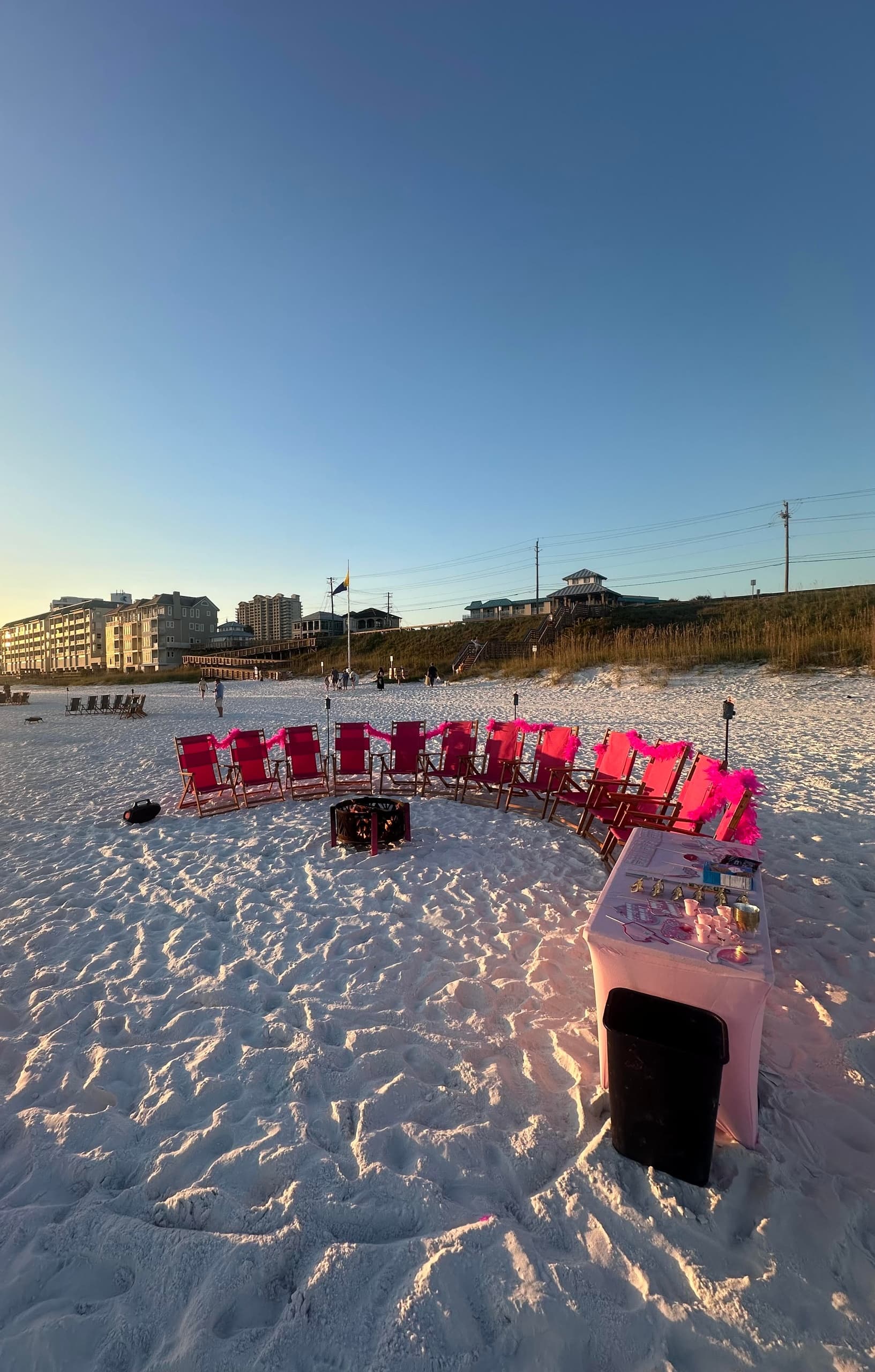 Pink Bachelorette Bonfire